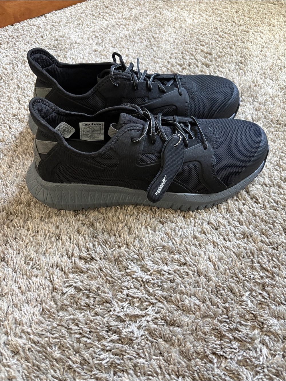 Reebok 523 Work Shoes – MemoryTech Comfort Safety Sneakers Size 12 NEW black